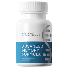 Advanced Bionutritionals frasco frontal mostrando 60 tabletas y claridad mental