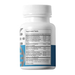 Advanced Bionutritionals tabletas en primer plano mostrando tamaño y acabado