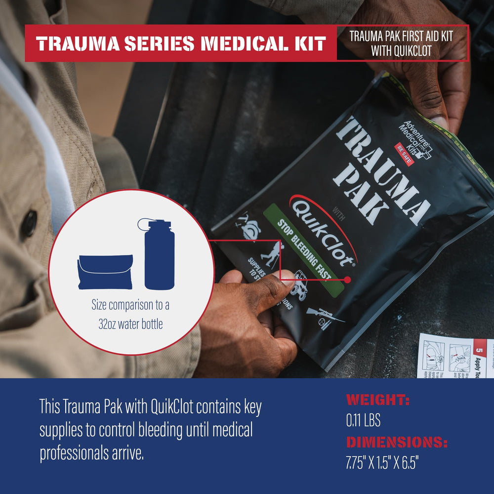 Adventure Medical Kits almohadilla de trauma lista para compresión y absorción rápida