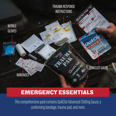 Adventure Medical Kits vendaje triangular en uso para inmovilizar y sostener extremidad