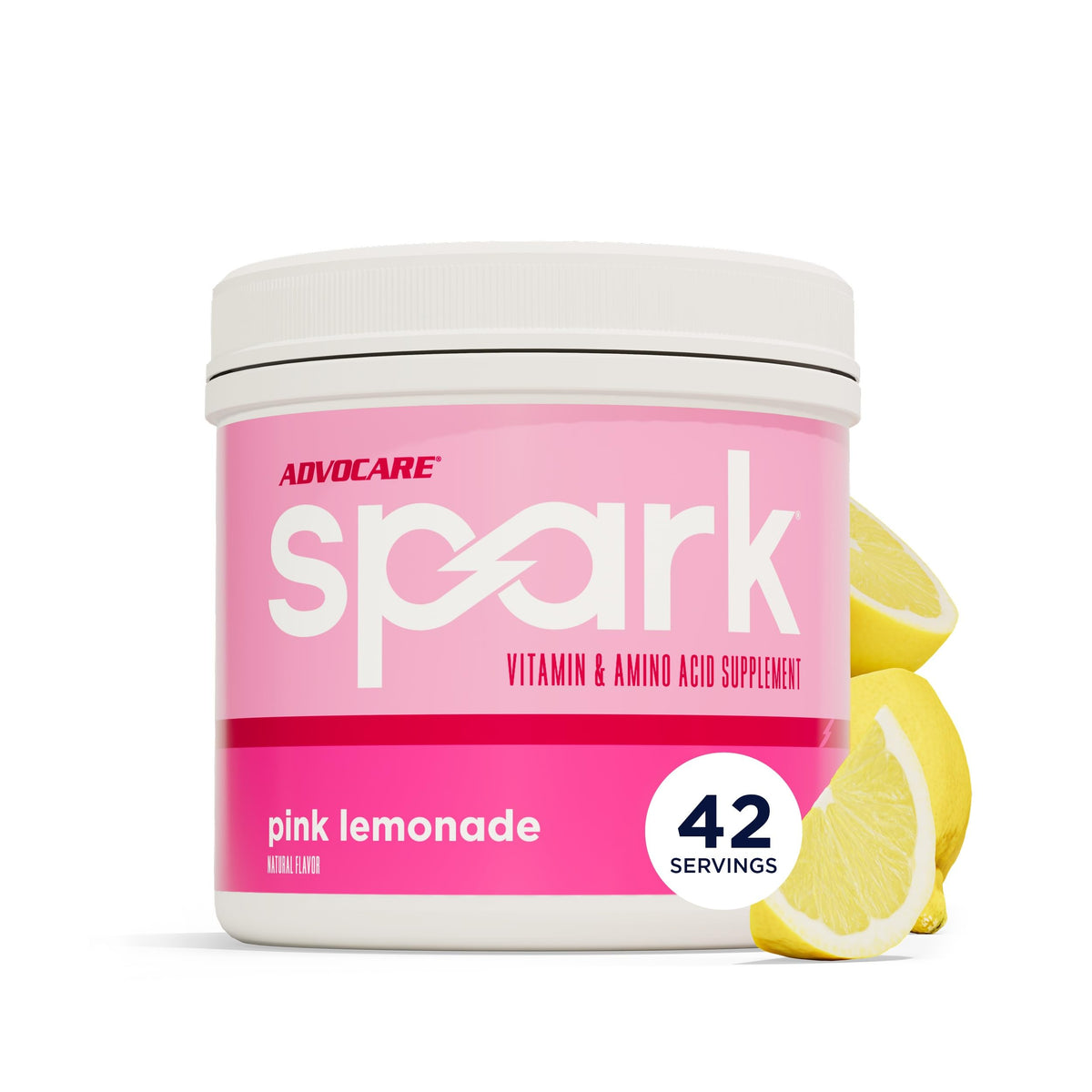 AdvoCare Spark frente del envase mostrando diseño y beneficios