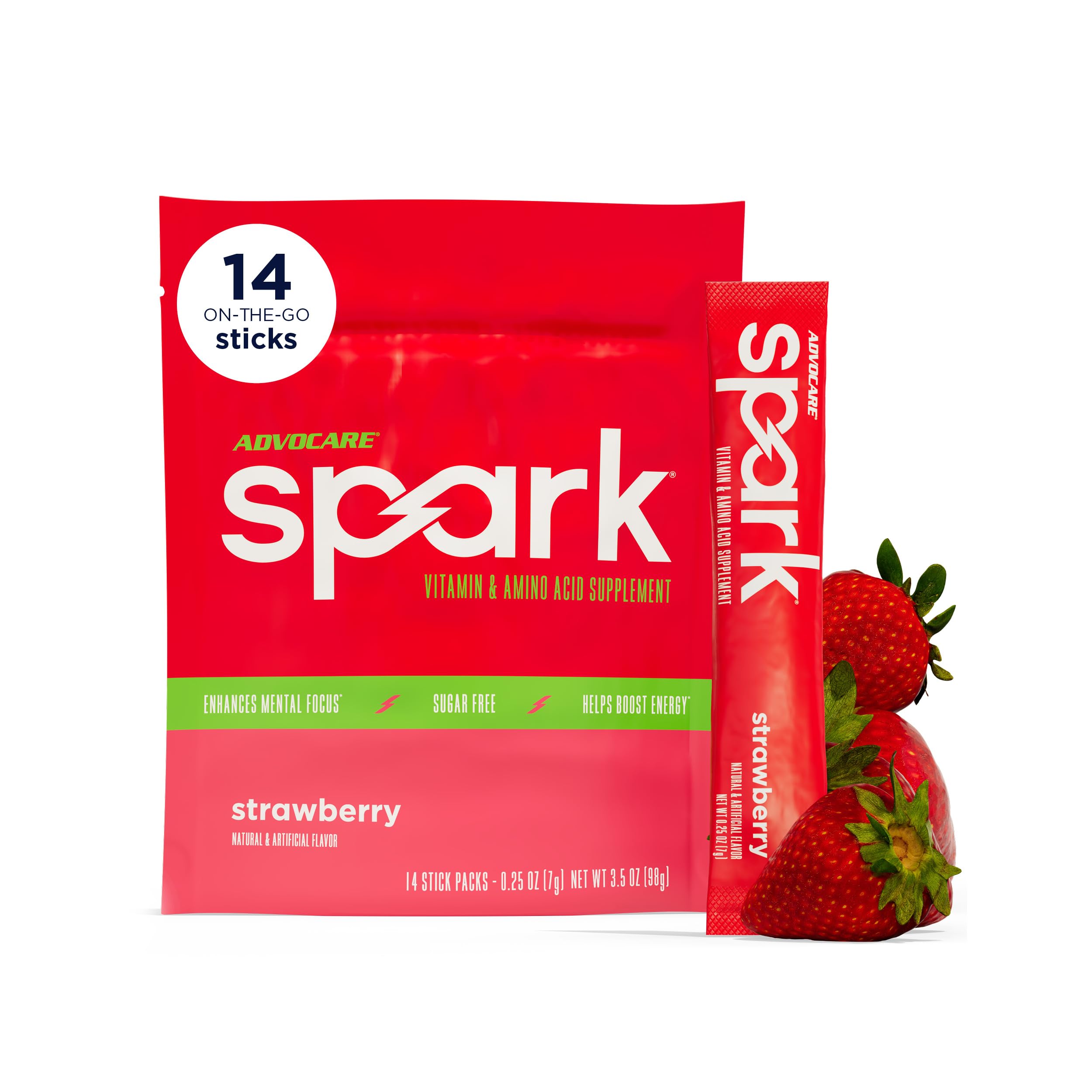 AdvoCare empaque frontal del producto mostrando sobres y marca, práctico para llevar