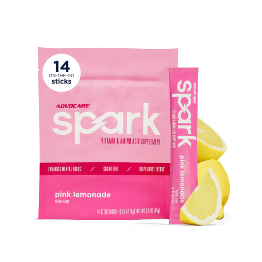 AdvoCare frente del empaque mostrando 14 sobres y beneficios