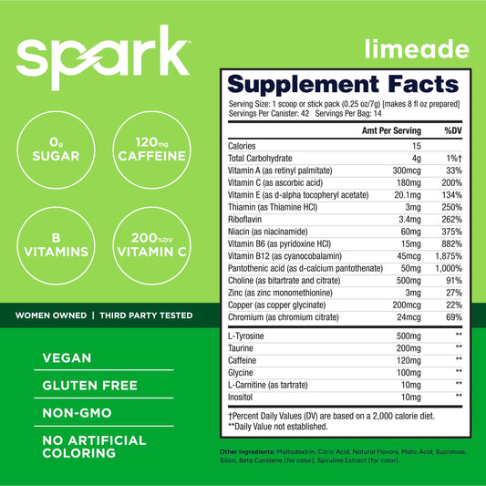 AdvoCare Spark polvo en primer plano destacando textura fina y mezcla homogénea