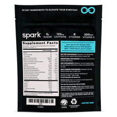 AdvoCare stick abierto textura del polvo destacando disolución rápida