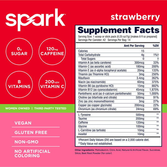 Detalle del polvo AdvoCare Spark para ver su textura y disolución rápida