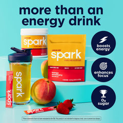 AdvoCare Spark detalle de la textura del polvo para disolución rápida