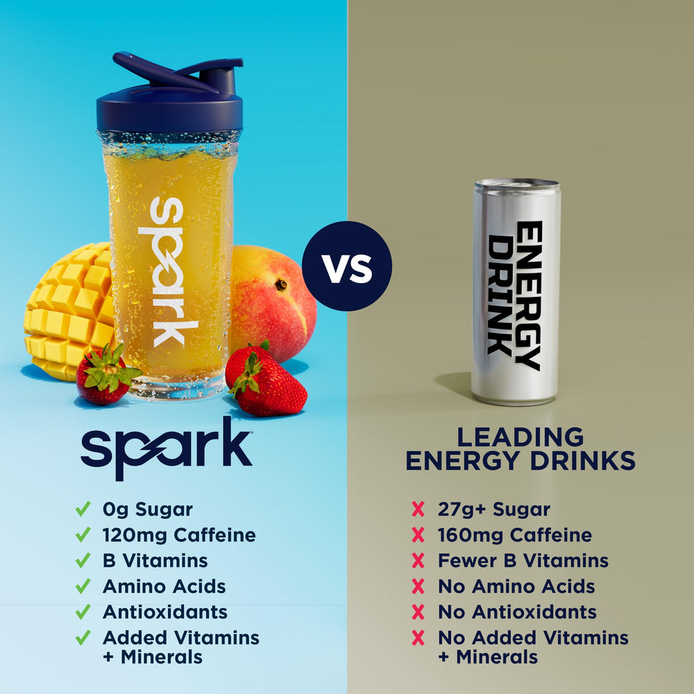 AdvoCare Spark en botella junto a equipo de gimnasio para uso práctico