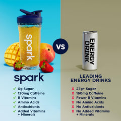AdvoCare Spark en botella junto a equipo de gimnasio para uso práctico
