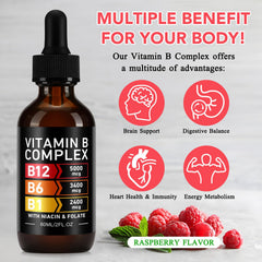 AEBEFBAW primer plano de la etiqueta con listado de vitaminas B y beneficios