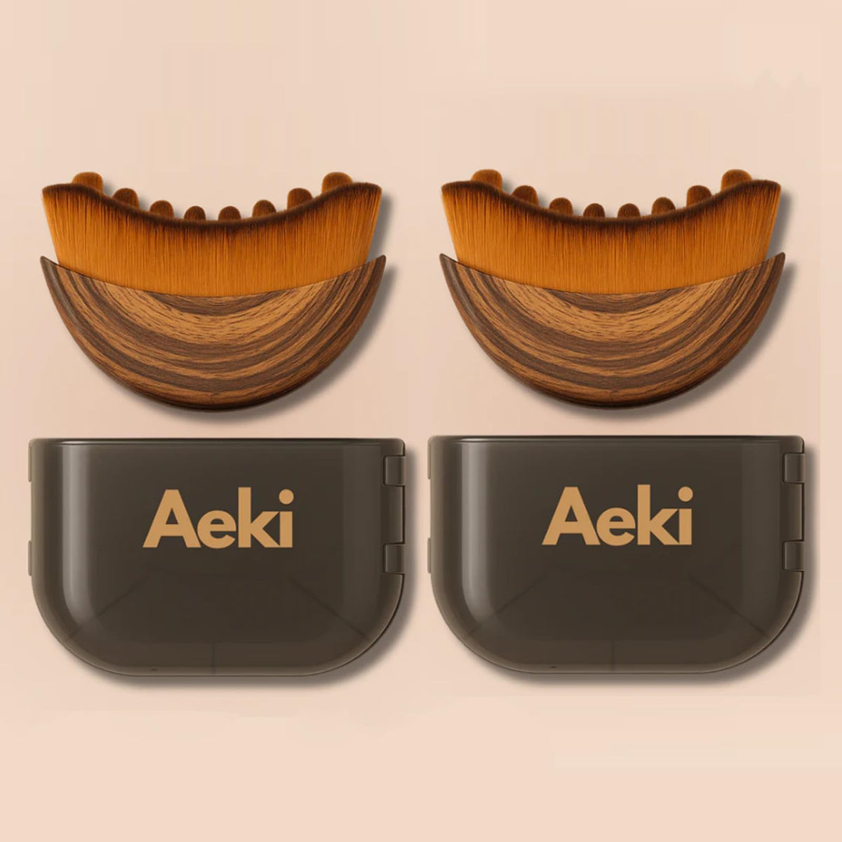 AEKI cepillo frontal y empaque, presentación profesional y compacta
