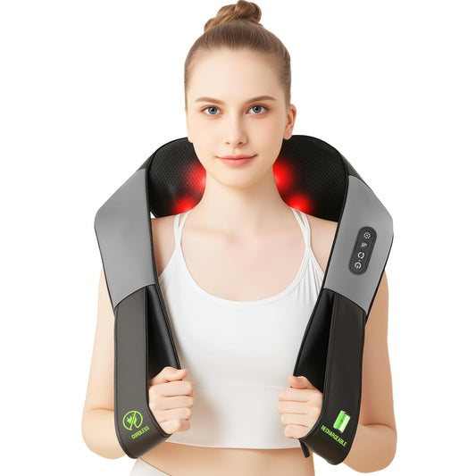 AERLANG vista frontal del masajeador mostrando diseño ergonómico y ajuste