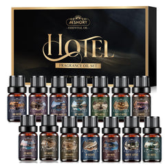 Aeshory botellas junto a mano para mostrar tamaño y escala práctica