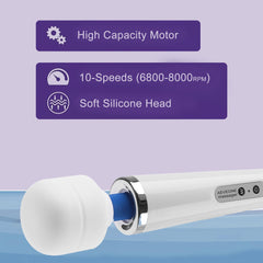AEVEONE cabeza de silicona desmontable para masaje suave y higiénico
