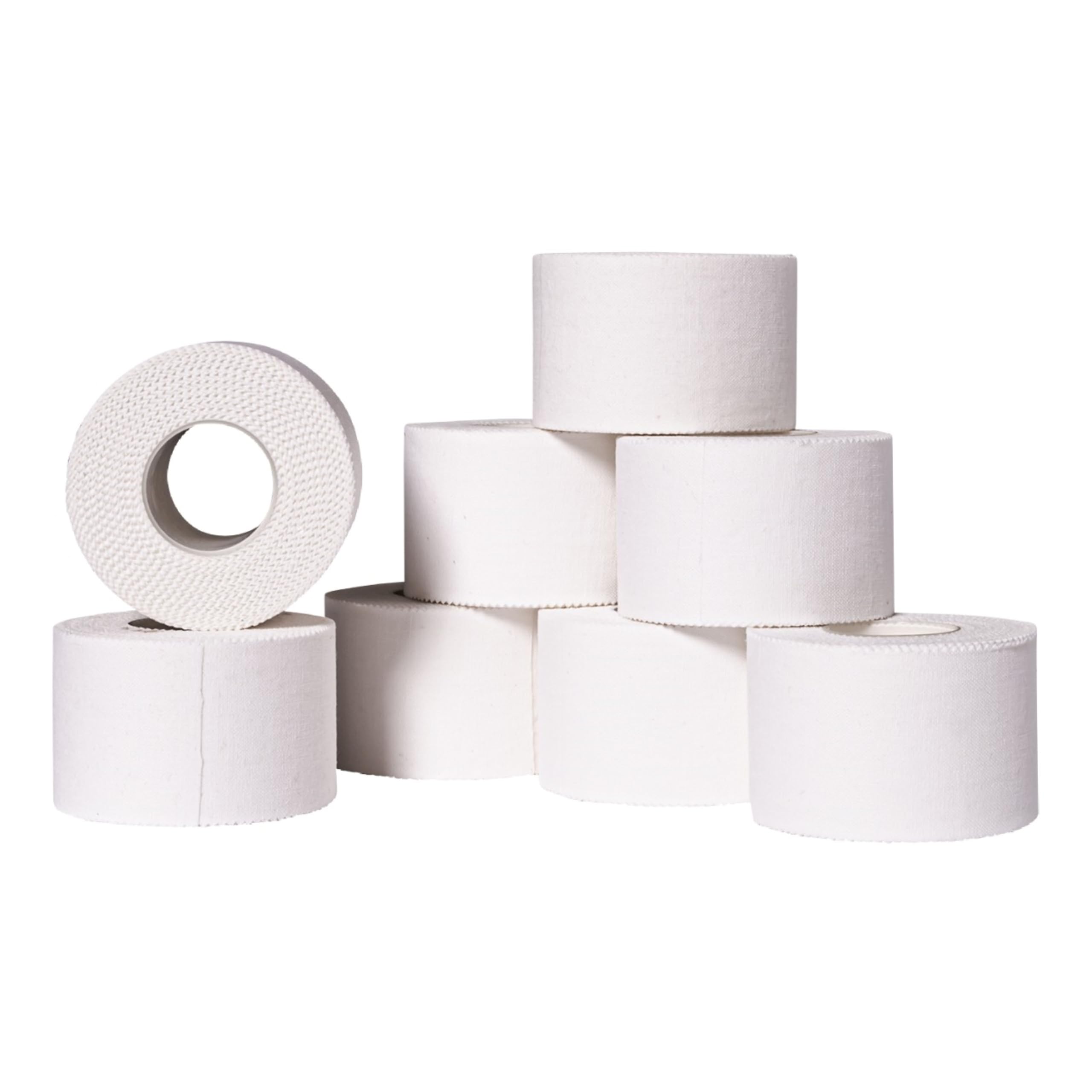 Affordtex caja de ocho rollos vista frontal con repuesto, ideal para entrenamientos