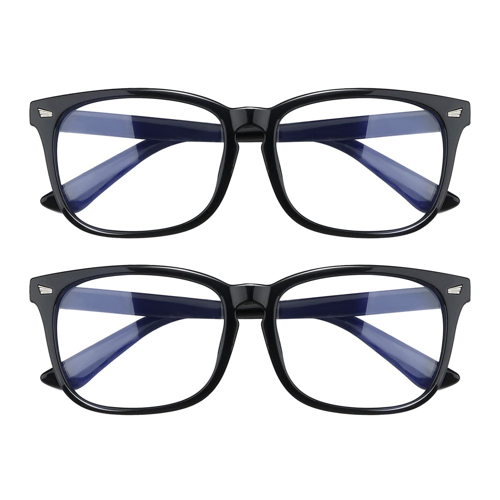 AFNWQI pack de 2 gafas frente estilo cuadrado, protección visual
