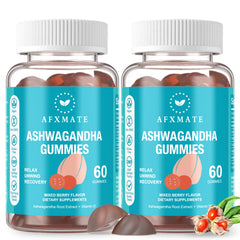 AFXMATE envase frontal mostrando 120 gomitas y conveniencia diaria