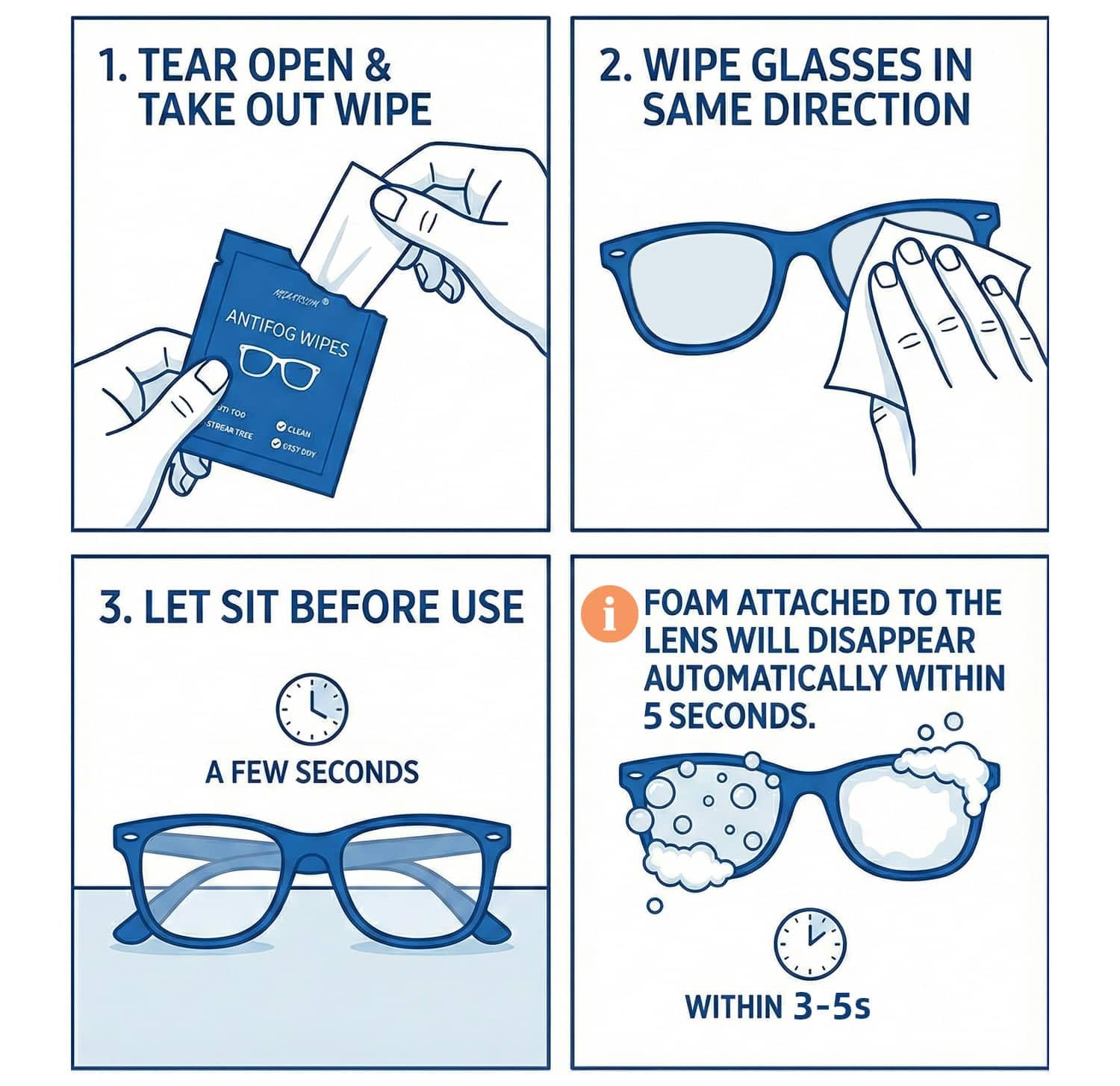 ageantscom uso en interior y exterior, mantiene lentes sin vaho