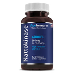 AgeImmune frontal del envase mostrando 120 cápsulas y beneficios claros