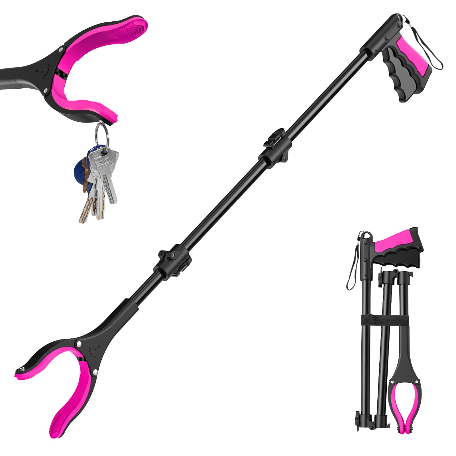 AgeSage pinza 36" vista frontal empaquetada ventaja alcance largo