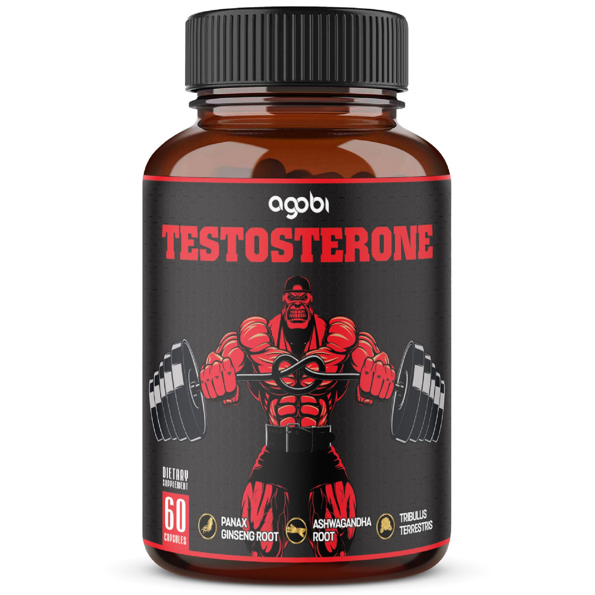 agobi frasco frontal mostrando etiqueta clara y beneficio de apoyo energético