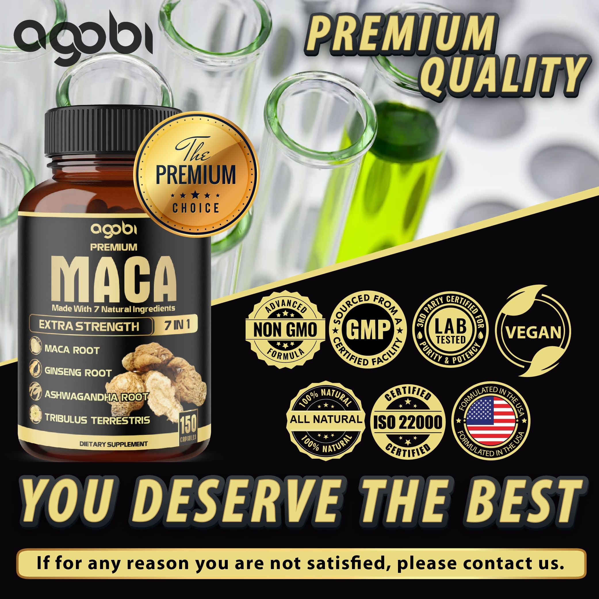 agobi raíces de maca y ashwagandha como origen natural