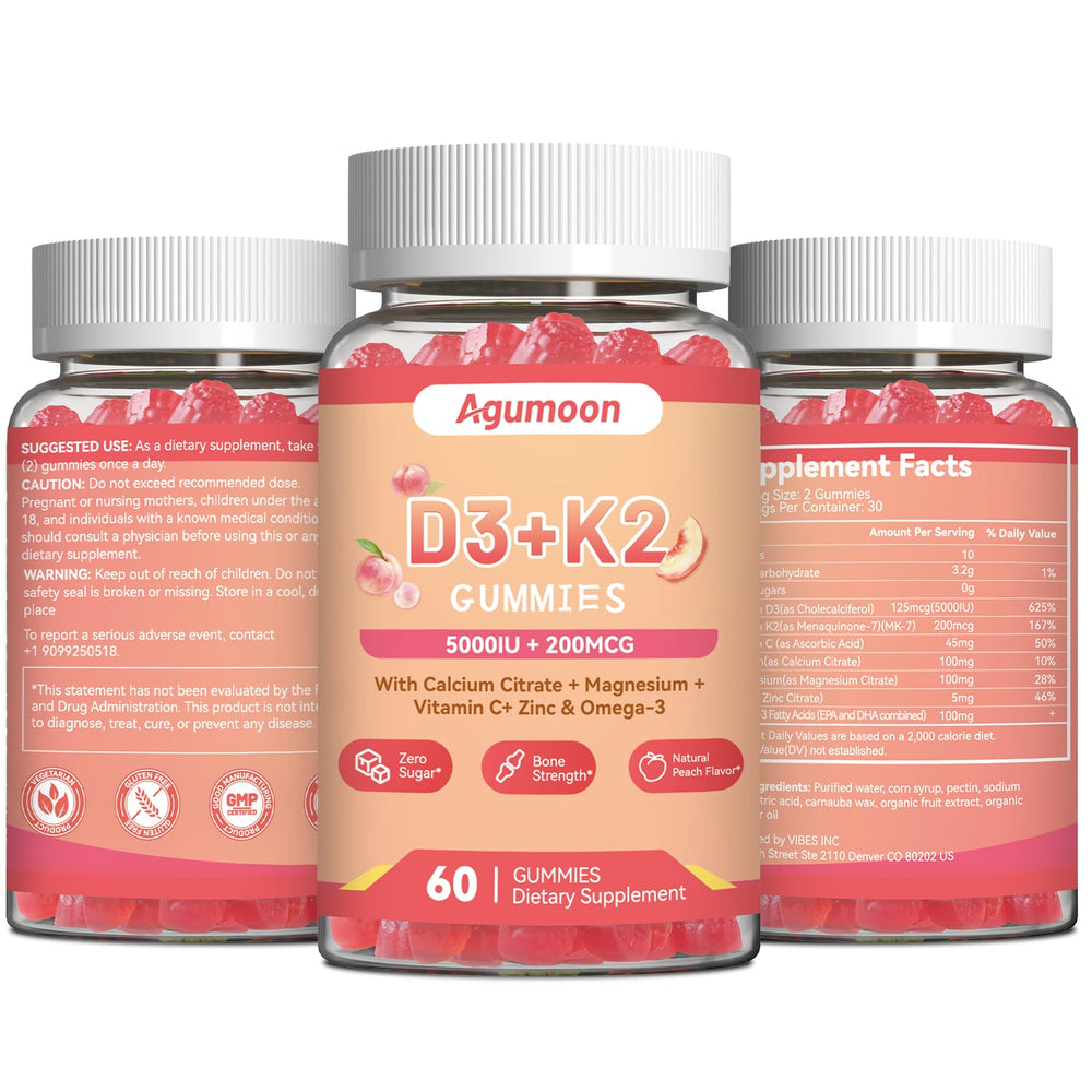Gomitas Agumoon en ambiente lifestyle con duraznos indicando sabor natural y disfrute