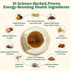 Ahete taza de café caliente lista, aporte de energía rápida