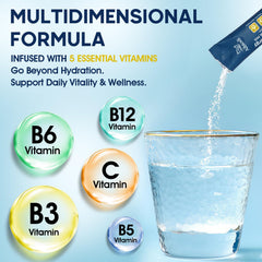 Aibiodi etiqueta de ingredientes, lista clara de electrolitos y vitaminas