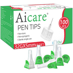 Aicare empaque frontal 100 unidades mostrando información y beneficio de costo