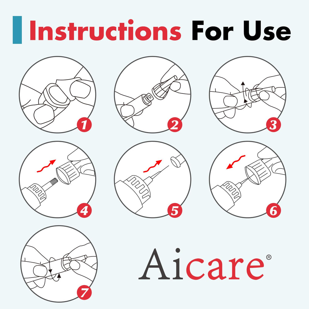 Aicare pen tip montada en pluma inyector para uso cotidiano y ajuste universal