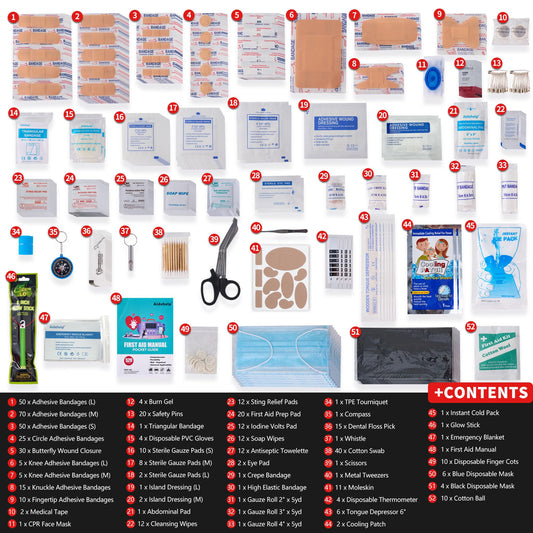 Aidehelp interior organizado con compartimentos que facilitan localizar suministros