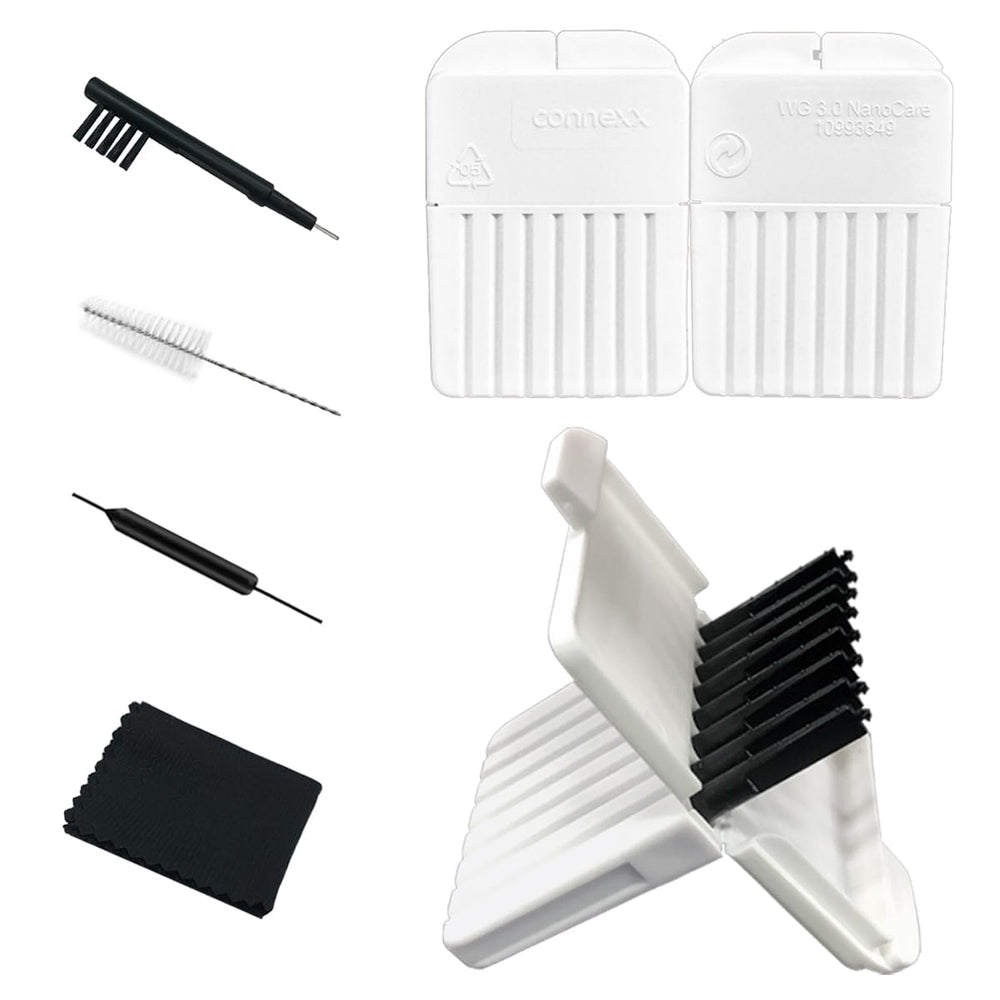 AIERTING embalaje frontal del kit que muestra filtros y herramientas, protección clara