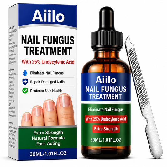 Aiilo envase frontal mostrando formato y beneficio de tratamiento concentrado