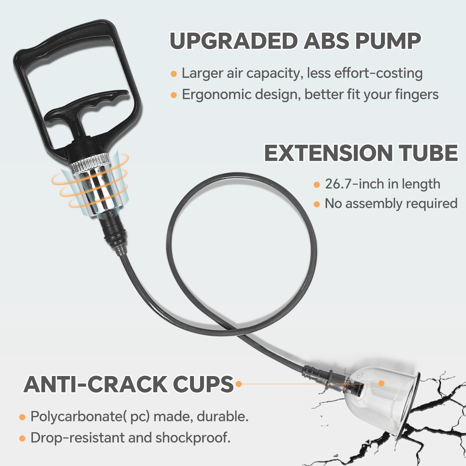 AIKOTOO copa de plástico PC primer plano mostrando resistencia y acabado