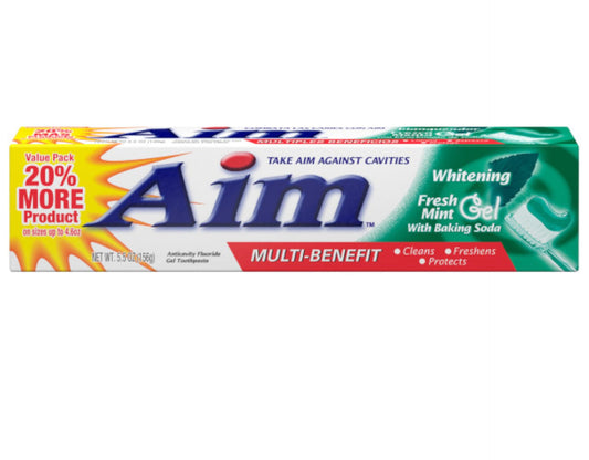 AIM textura del gel en close-up que muestra limpieza suave