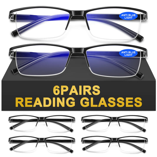 AIMISUV vista frontal del pack de seis gafas, comodidad inmediata