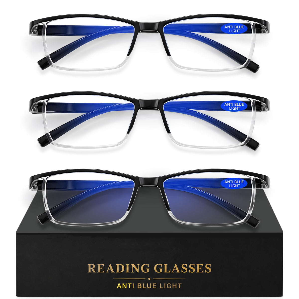 AIMISUV vista frontal del pack de 3 gafas, solución práctica