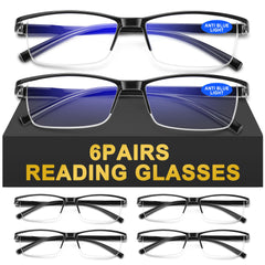 AIMISUV vista frontal del pack de seis gafas, múltiples ubicaciones prácticas
