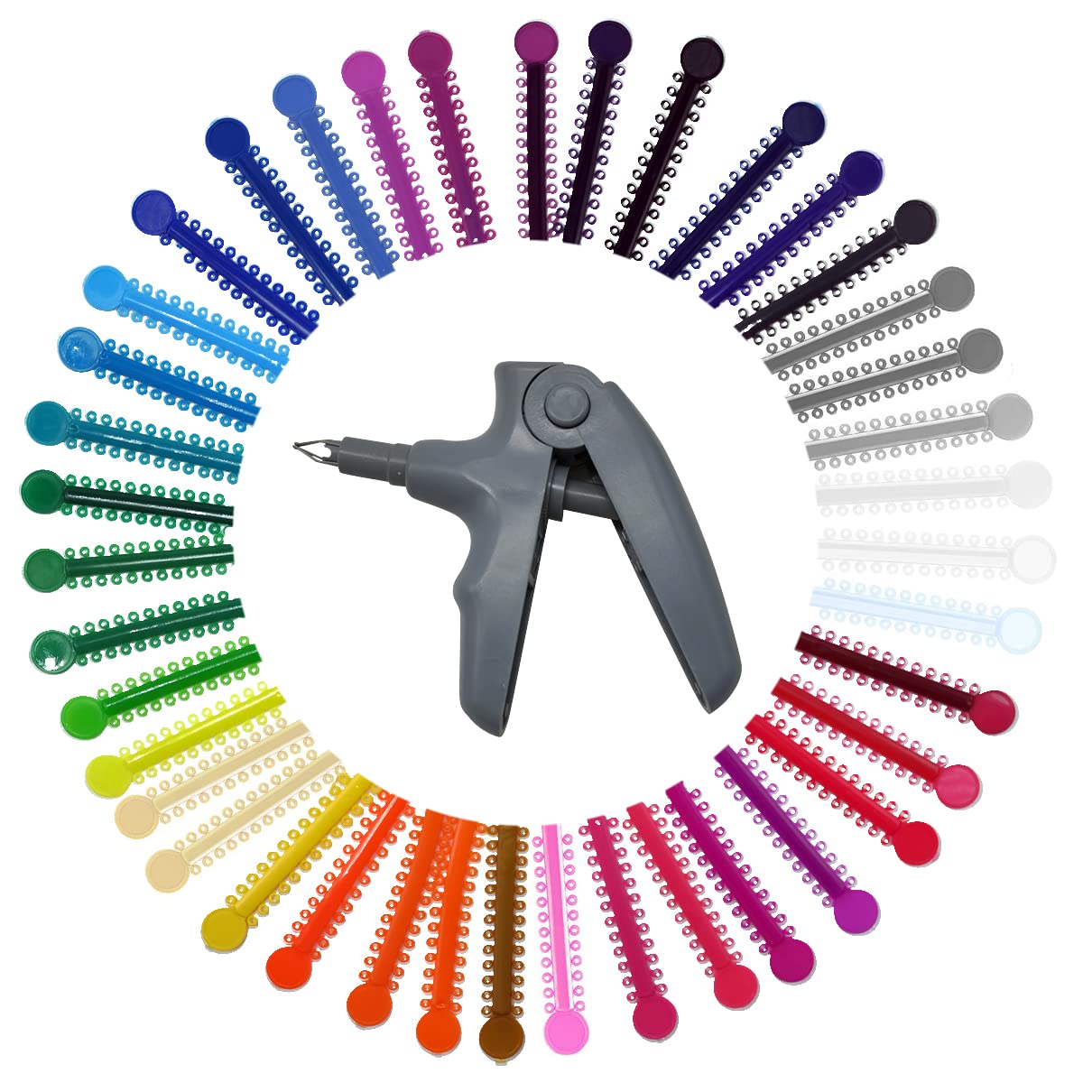 AinDen pistola ligadora frontal mostrando diseño ergonómico y seguridad