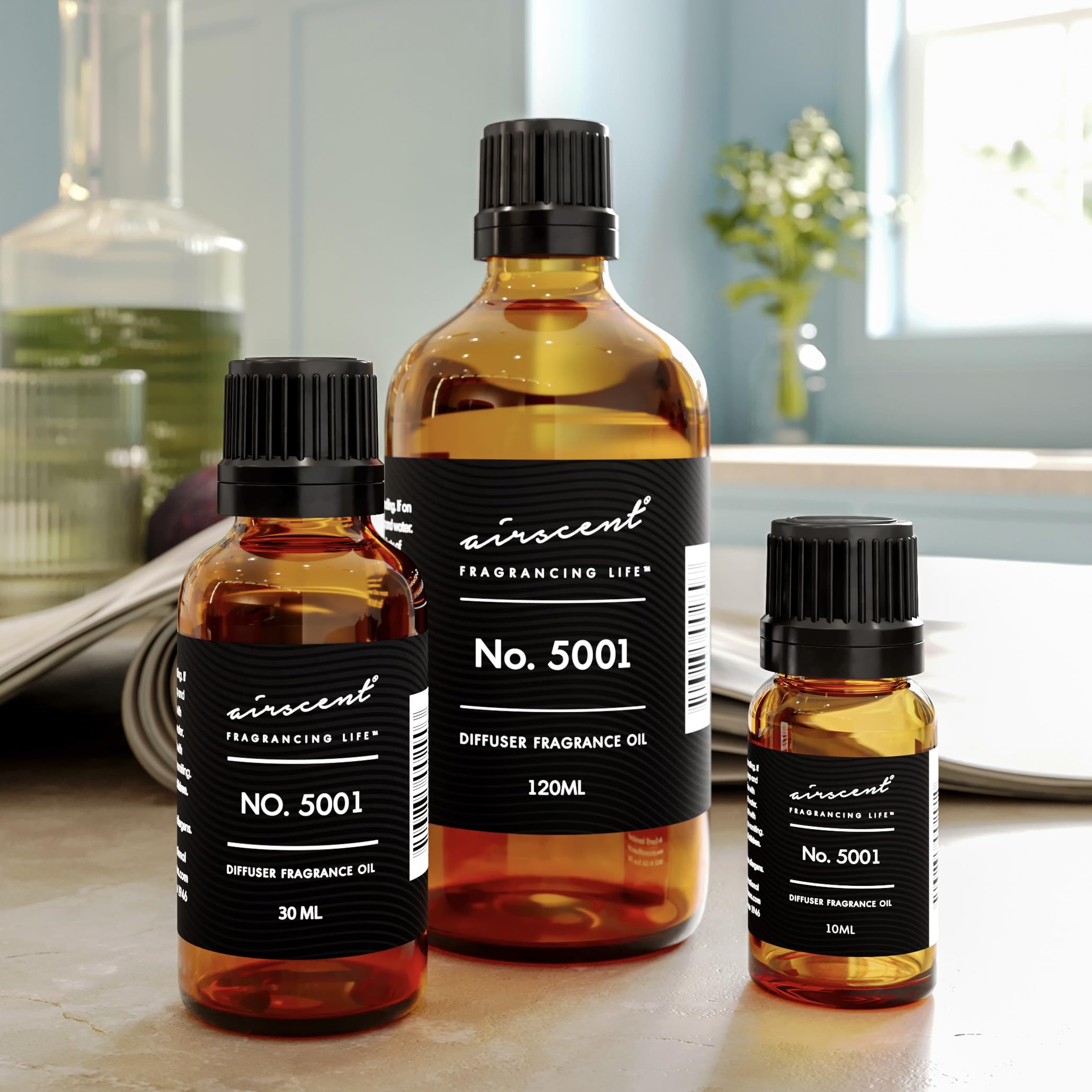 Air-Scent: difusor-aceite para difusión en habitación, aroma estable