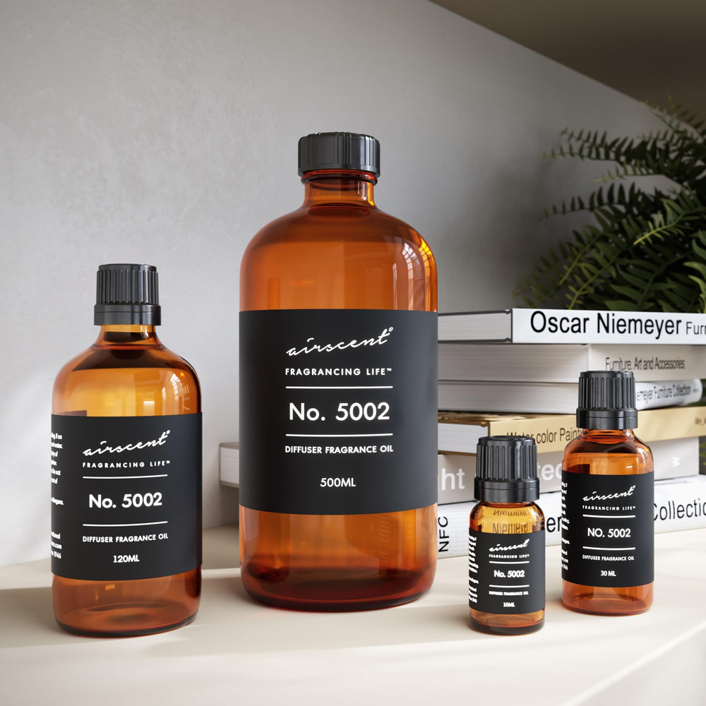 Air-Scent etiqueta con ingredientes y notas, transparencia de calidad