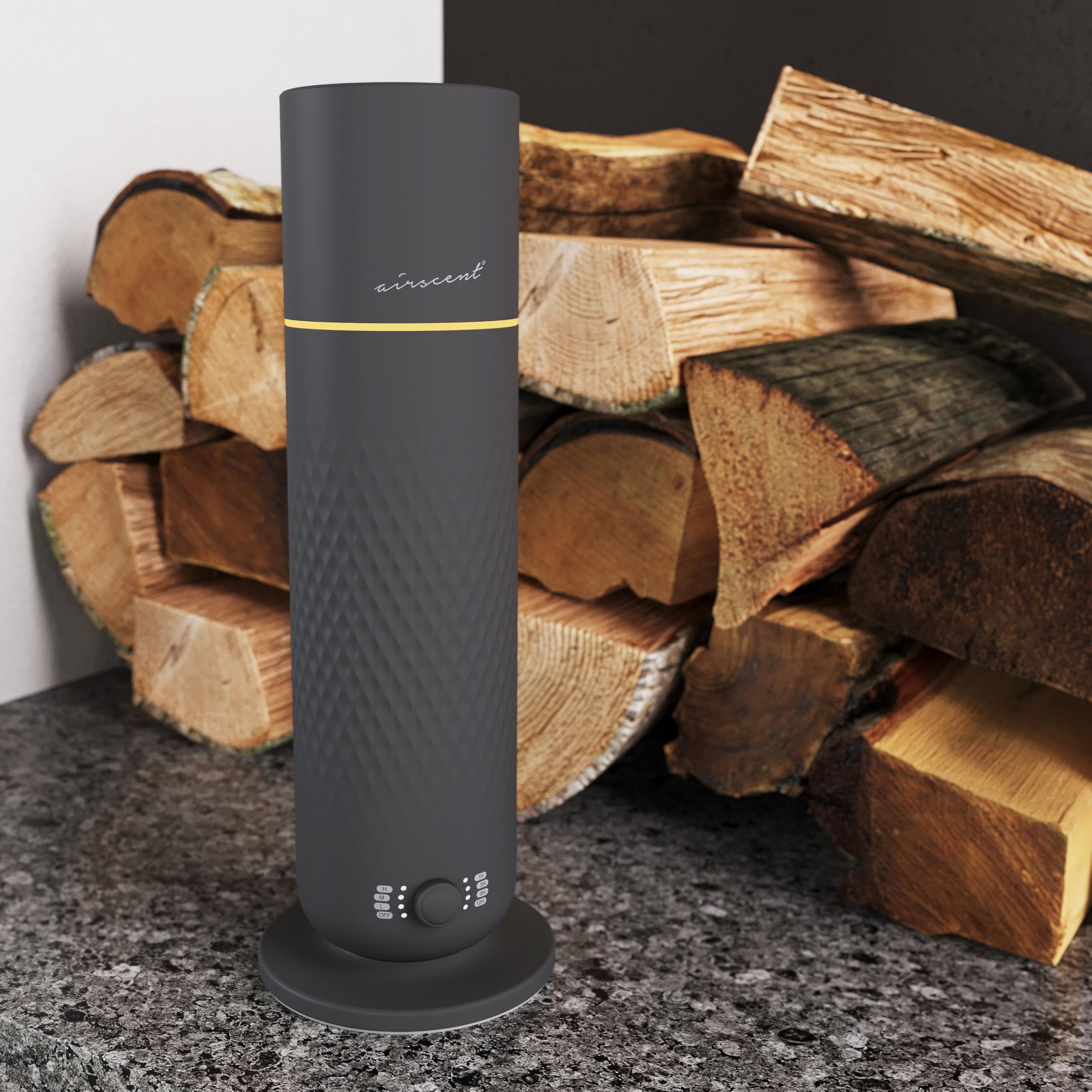Air-Scent botellas recambio alineadas para cambiar fragancias fácilmente