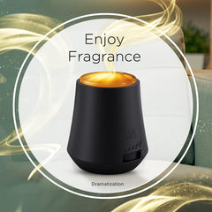 Air Wick difusor en mesa de noche creando ambiente relajante en dormitorio
