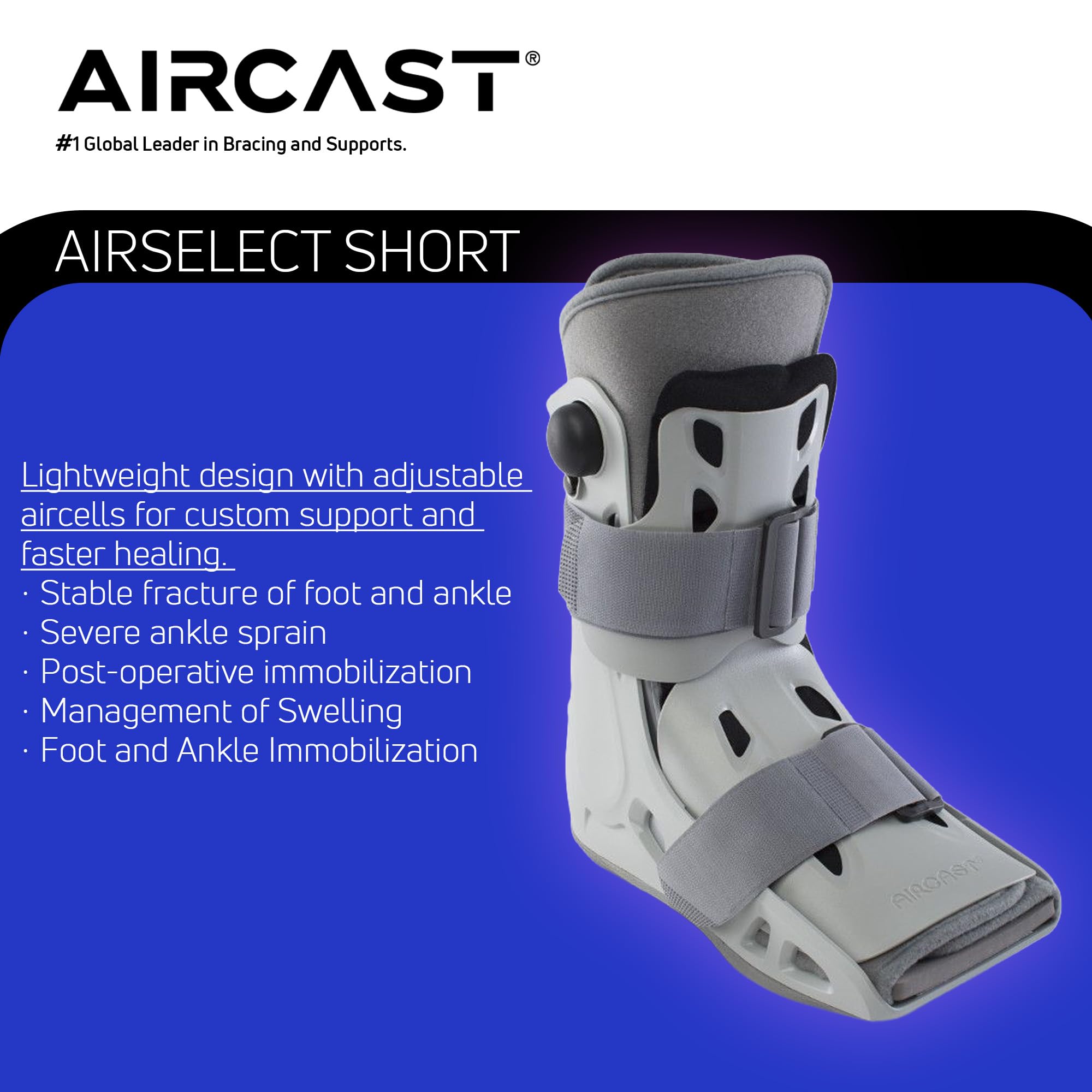 AIRCAST perfil de la suela rocker que reduce impacto y mejora la marcha