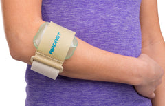 AIRCAST imagen frontal del armband en empaque mostrando color beige y diseño cómodo
