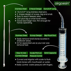 airgoesin pick de acero inoxidable incluido para maniobras complementarias seguras