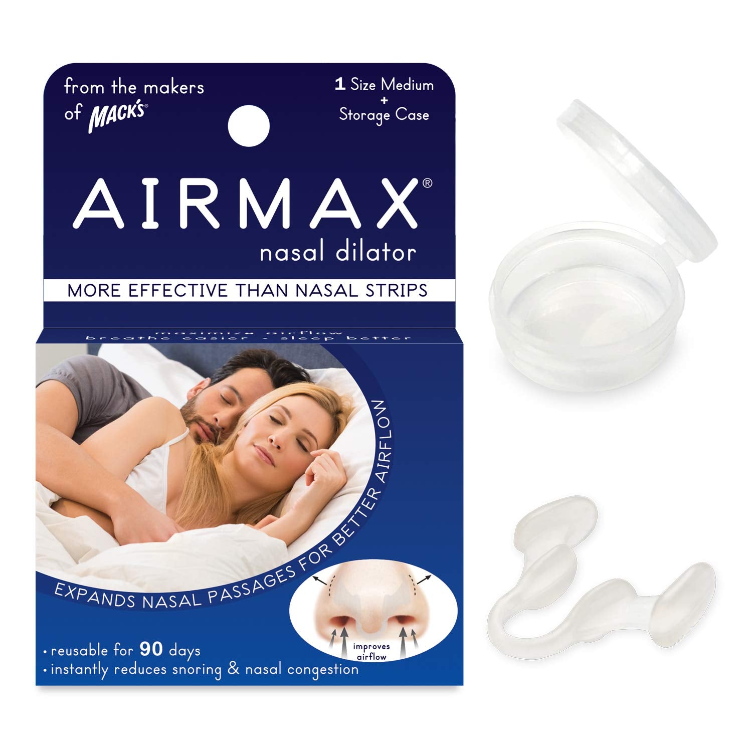 AIRMAX vista frontal del empaque transmite seguridad y flujo mejorado