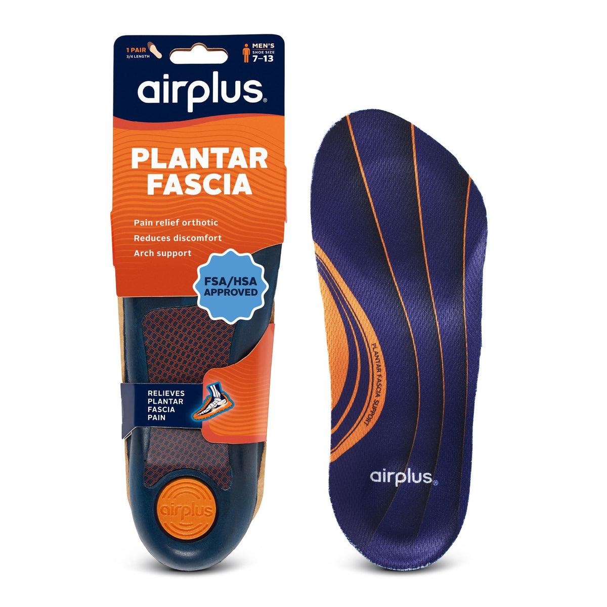 Airplus vista frontal del embalaje mostrando beneficios y ajuste