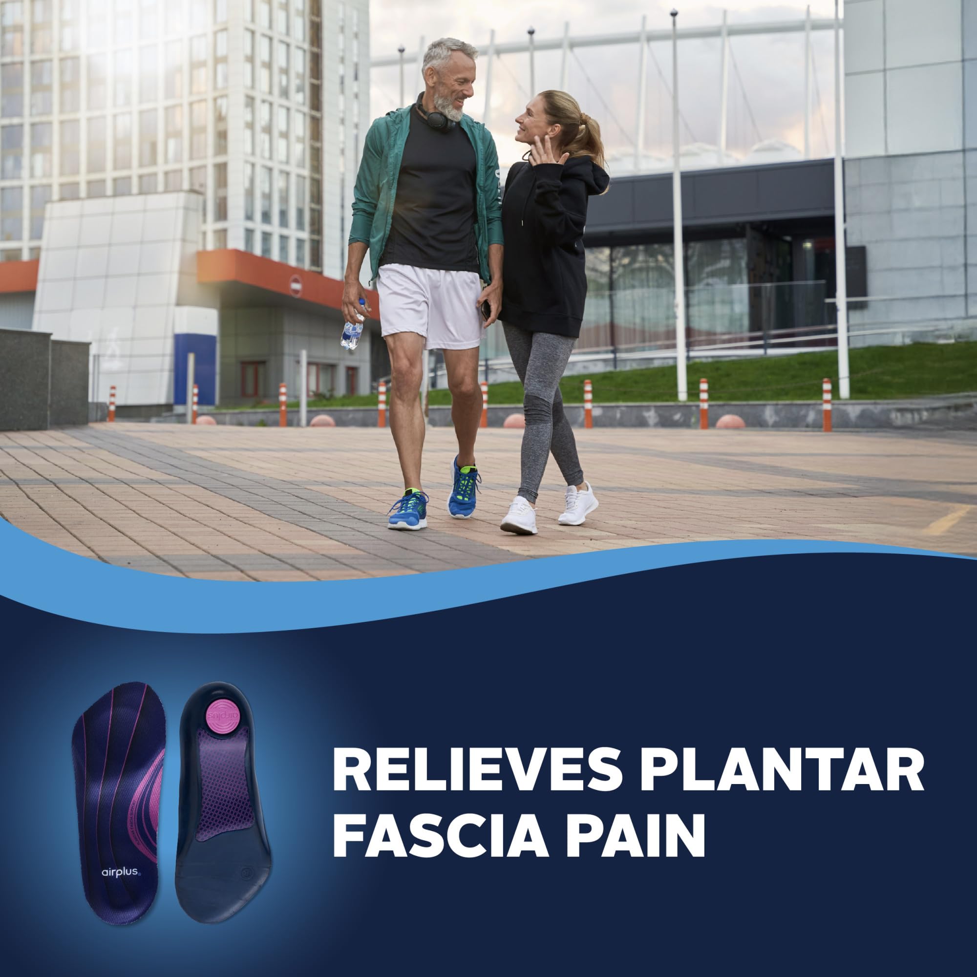 Airplus espuma suave y estructura que absorbe choque pisada